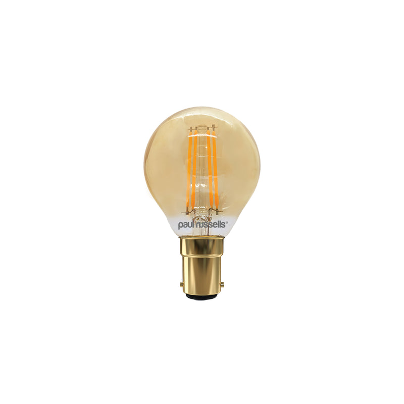 4.5W LED Filament, Golf, B15, 423lm, Dim, 2200K