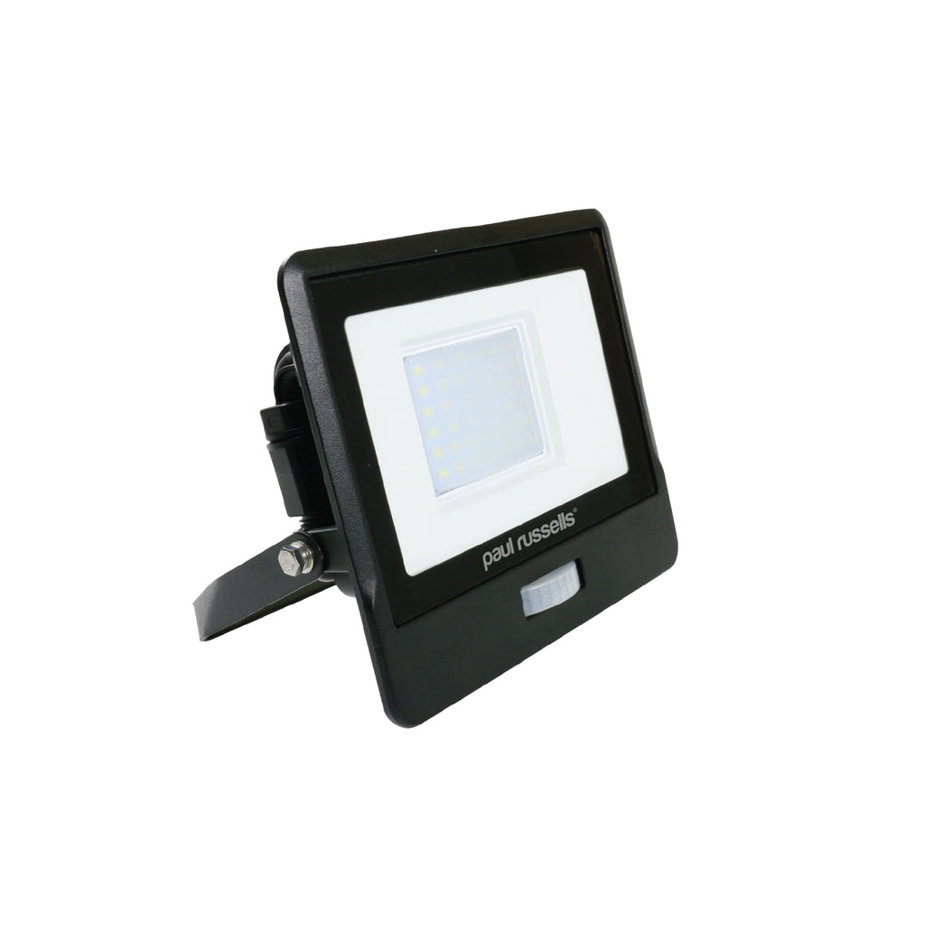 30W Floodlight, 3000lm, 6500K, PIR, IP65
