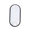 8W oval Bulkhead, 650lm, 6500K, PIR, IP541