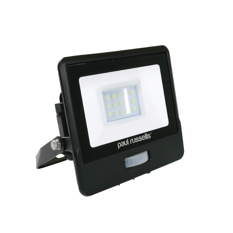 10W Floodlight, 1000lm, 6500K, PIR, IP65