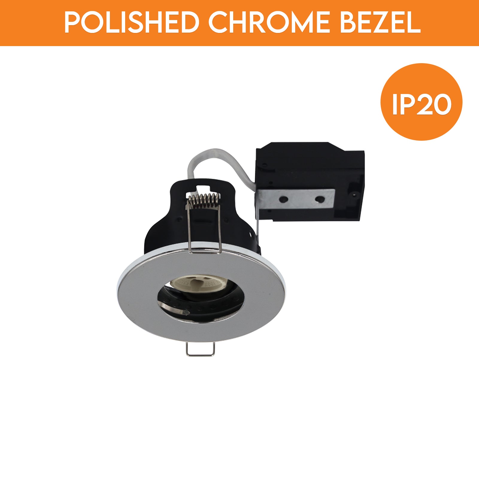 LED Fire-Rated Downlights | Recessed Ceiling Lights (IP20) with 5 Bezel Color Options