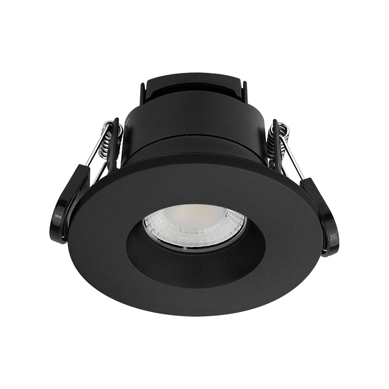 3CCT, Fire Rated Downlight,6W, 540lm, Dim, Black, IP65