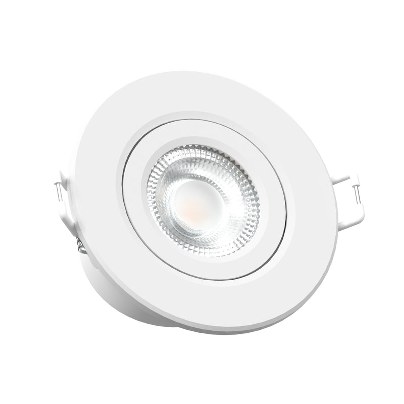 3CCT, Tiltable Downlight, 6W,560lm, Dim, IP44