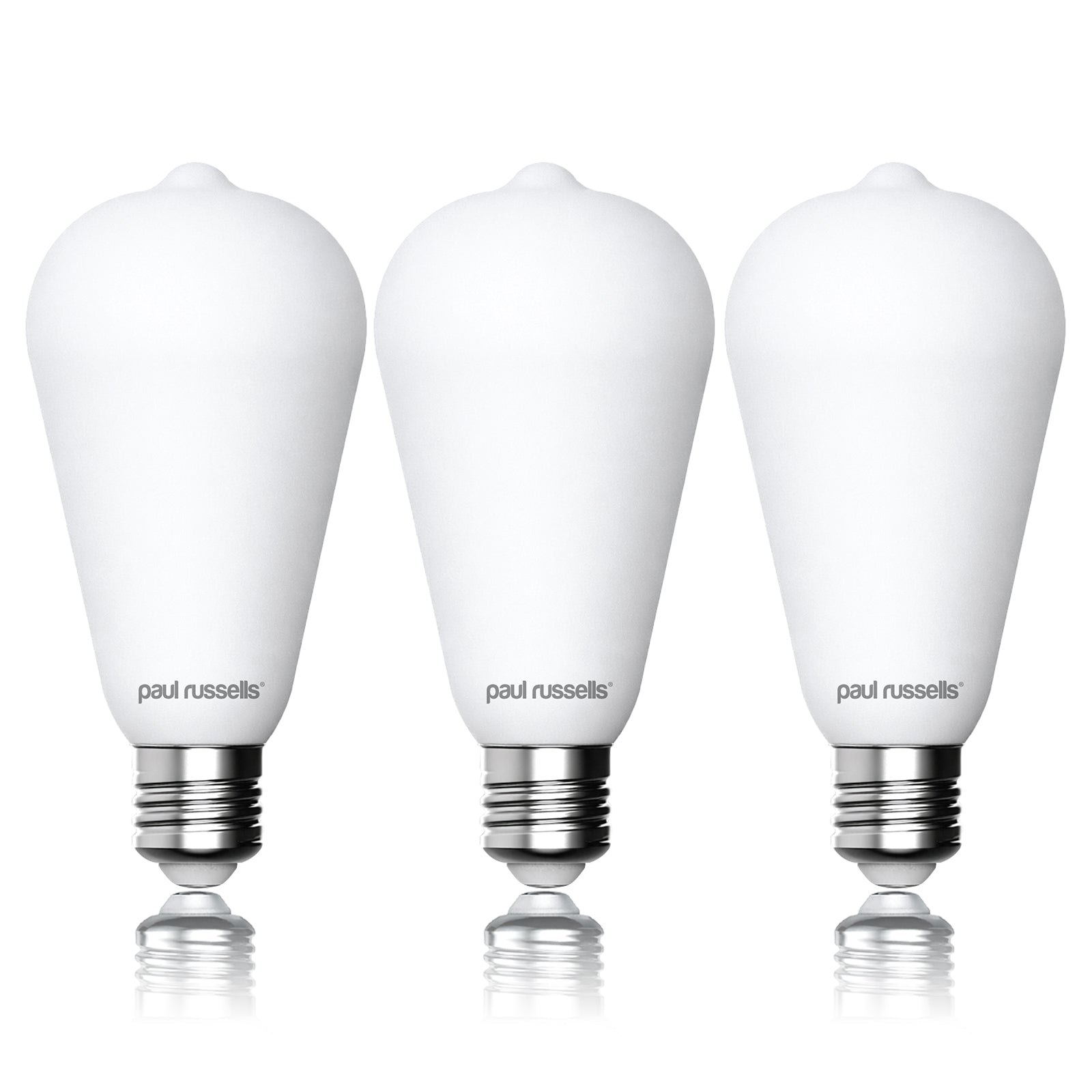 7.2W LED ST64, E27, 640lm, Dimmable, 2700K (3 Pack)