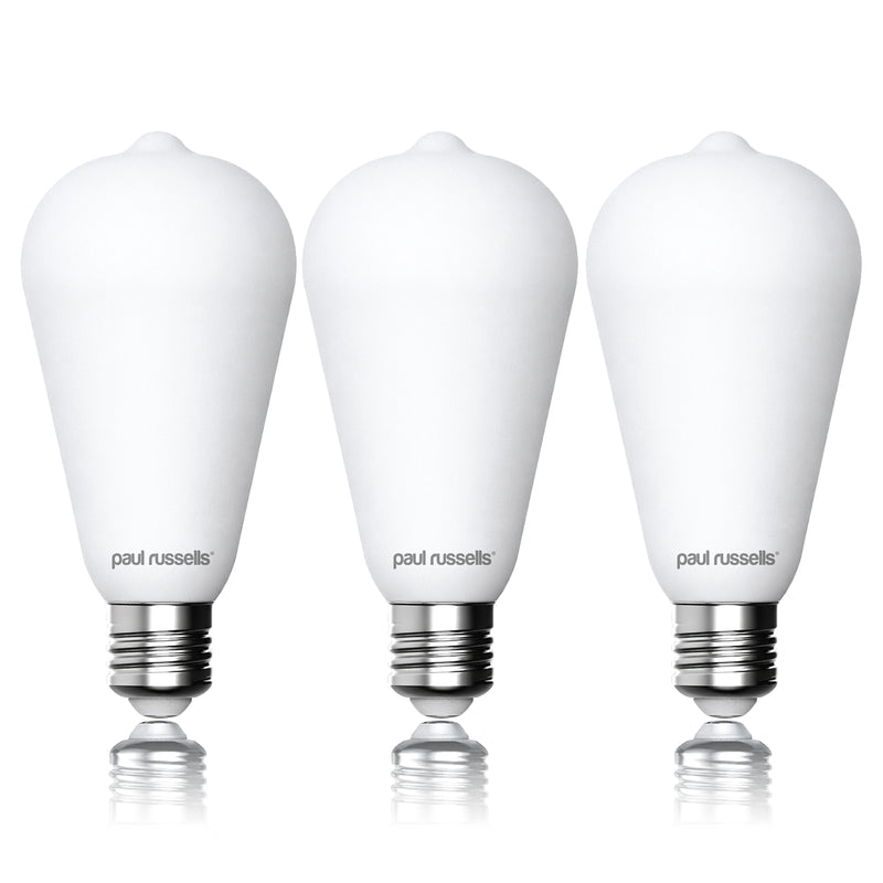 7.2W LED ST64, E27, 640lm, Dimmable, 2700K (3 Pack)