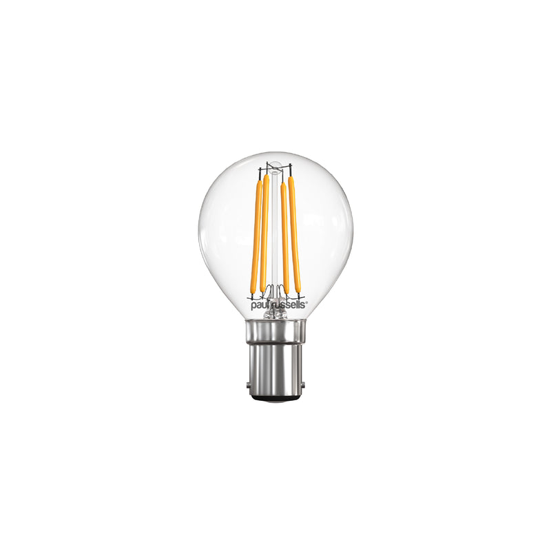 4.5W LED Filament, Golf, B15, 470lm, Dim, 2700K