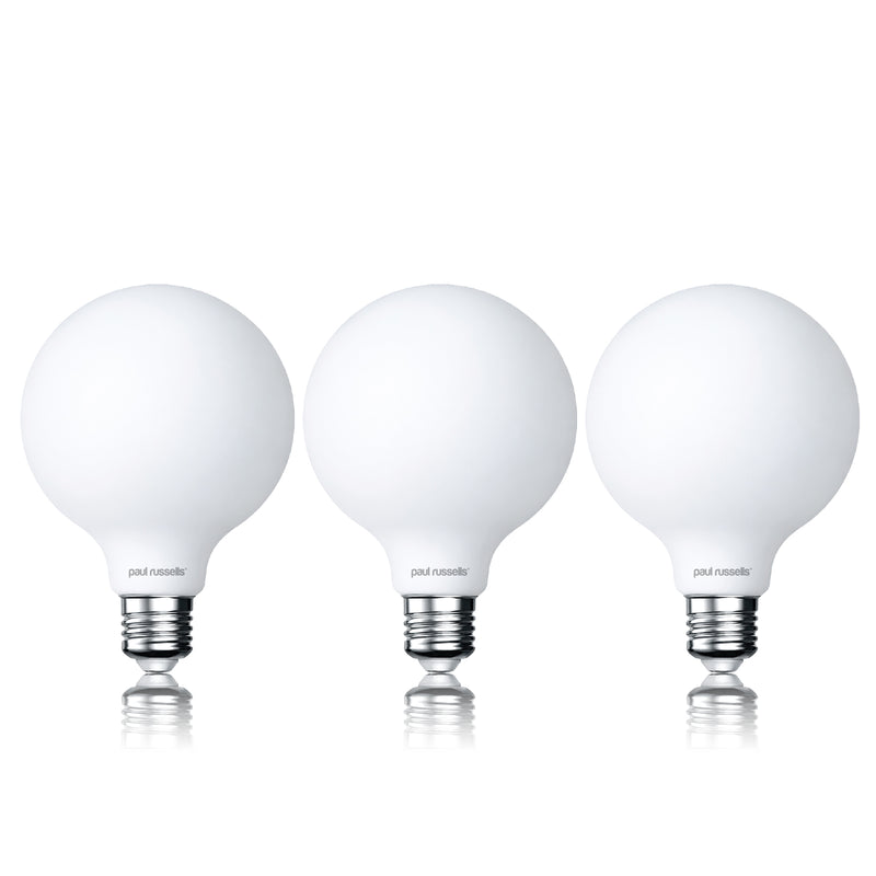 7.2W LED G95, E27, 640lm, Dimmable, 2700K (3 Pack)