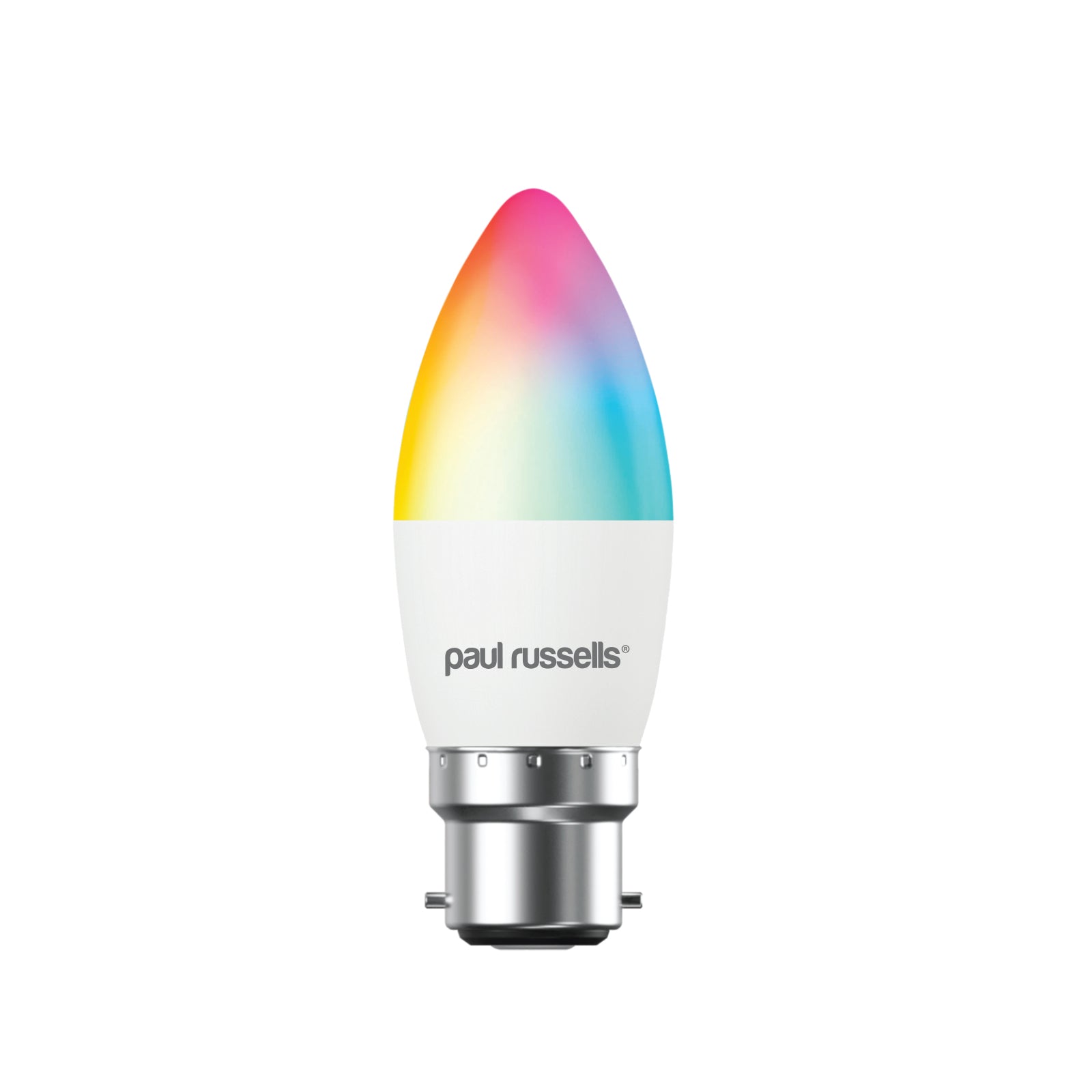 LED Smart Candle 4.8W (40w), BC/B22, 450 Lumens, RGB+(2700K-6500K), 240V