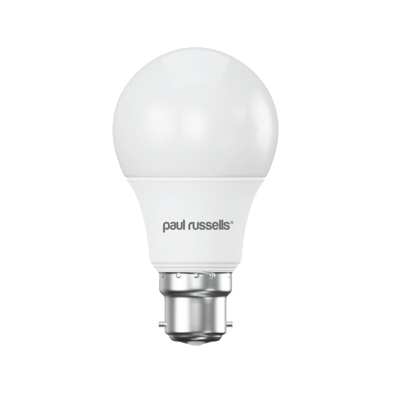8W LED GLS, B22, 806lm, Non-Dim, 4000K