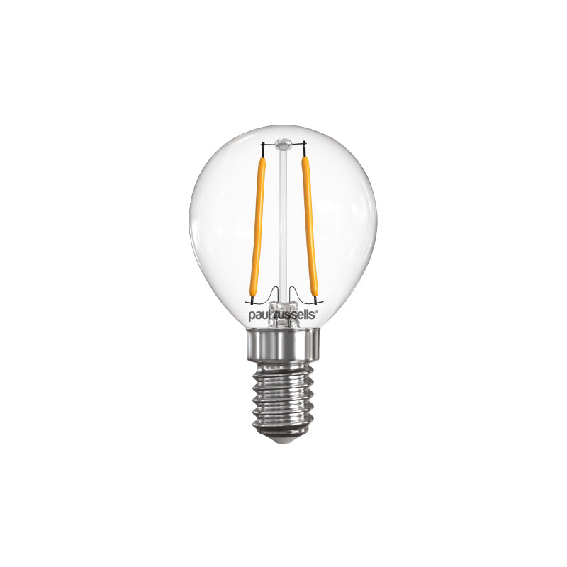 2.5W LED Filament, Golf, E14, 250lm, Non-Dim, 2700K