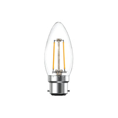 2.5W LED Filament, Candle, B22, 250lm, Non-Dim, 2700K 