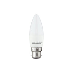 4.9W LED Candle, B22, 470lm, Non-Dim, 4000K 