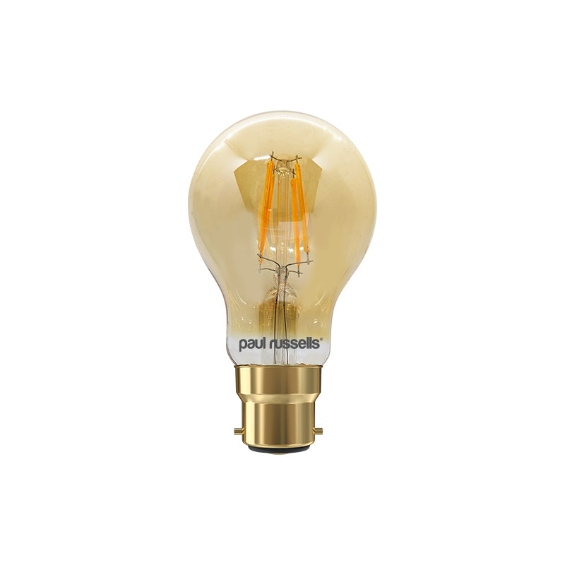 7W LED Filament, GLS, B22, 680lm, Non-Dim, 2200K