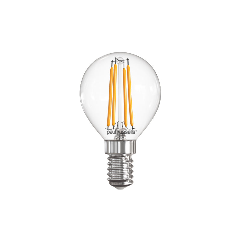4.5W LED Filament, Golf, B22, 470lm, Non-Dim, 2700K