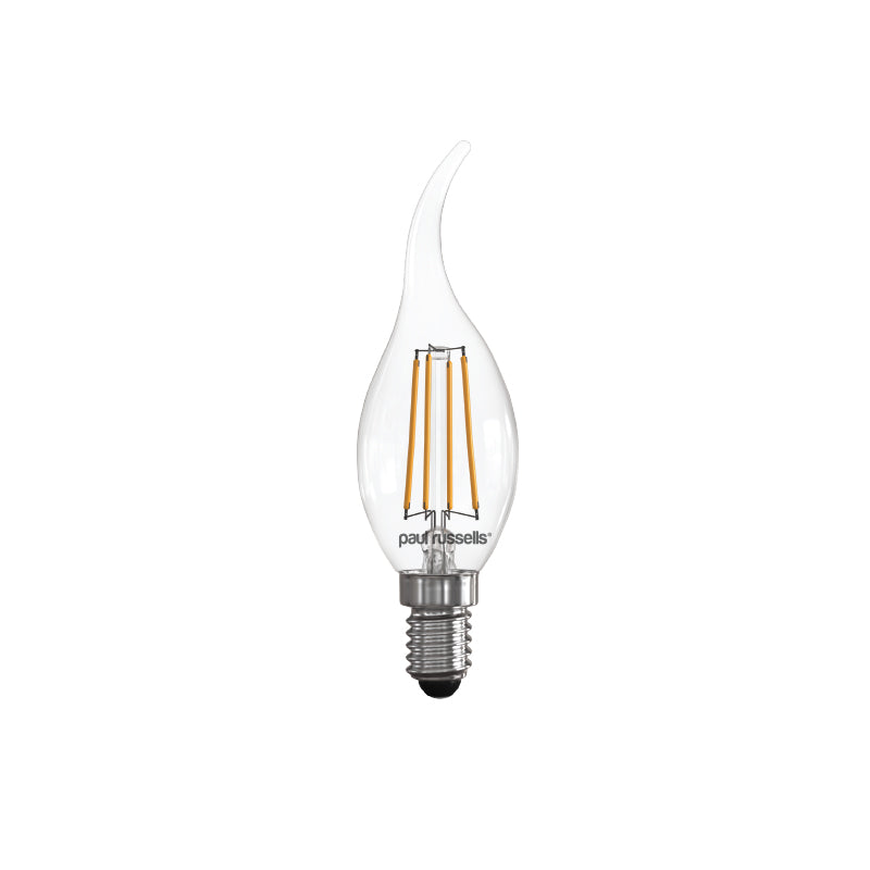 4.5W LED Filament, Flame, E14, 470lm, Non-Dim, 2700K