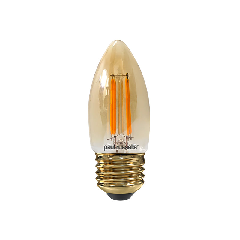 4.5W LED Filament, Candle, E27,400lm, Non-Dim, 2200K