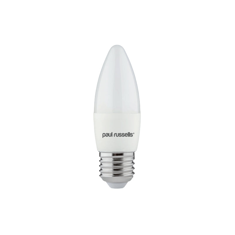 6.5W LED Candle, E27, 806lm, Non-Dim, 2700K
