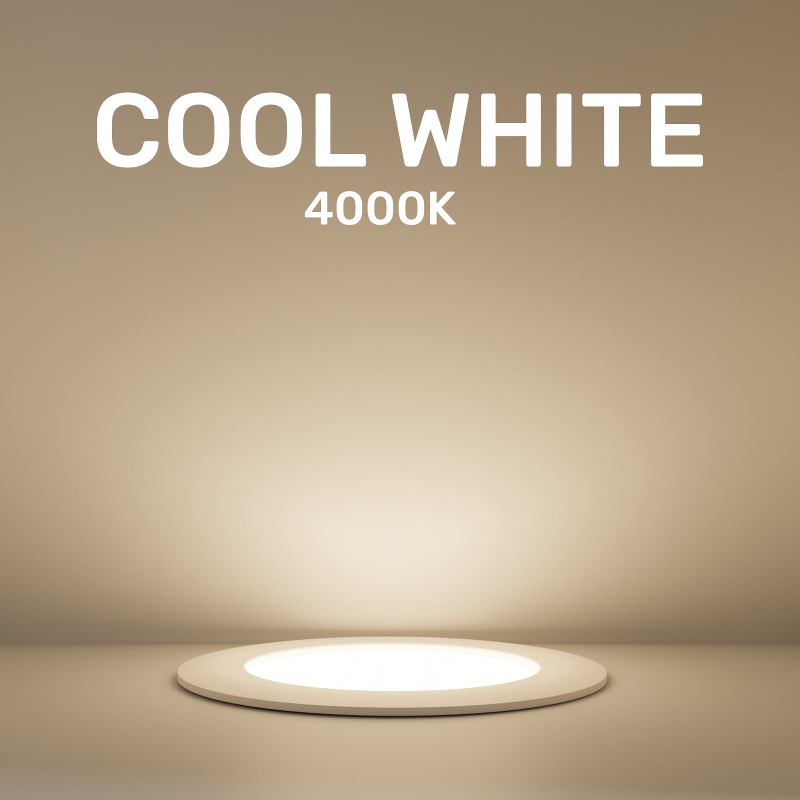 18W, LED Round Ceiling Downlights, 1980 Lumens, 4000K Cool White, Non-Dimmable Panel Spotlights
