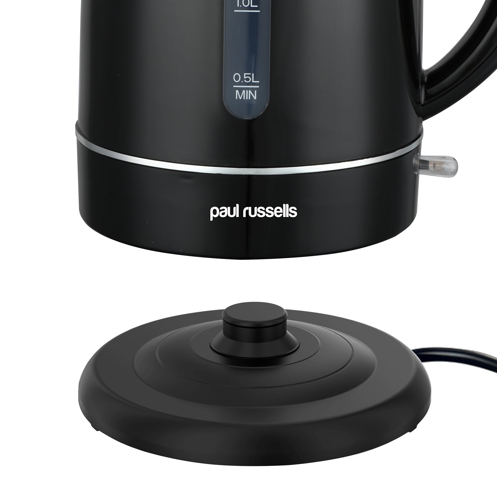 Paul Russells 3000W Cordless Electric Kettle - Ideal for Tea or Coffee Enthusiasts, 1.5L Capacity, Auto Shut Off, Transparent Water Window, 360° Swivel Base, Effortless Auto Lid Opening