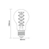 4.5W LED GLS, E27, 120lm, Dimmable, 1800K (3 Pack)7