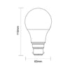 14W LED GLS Dimmable,B22, 1521lm, 2700K3