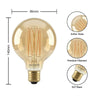 7W LED G95, E27, 600lm, Dimmable, 2200K (3 Pack)10