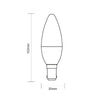 4.9W LED Candle, B15, 470lm, Non-Dim, 6500K3