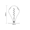 4.5W LED ET160, E27, 250lm, Dimmable, 1800K8