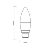 4.9W LED Candle, B22, 470lm, Non-Dim, 6500K3