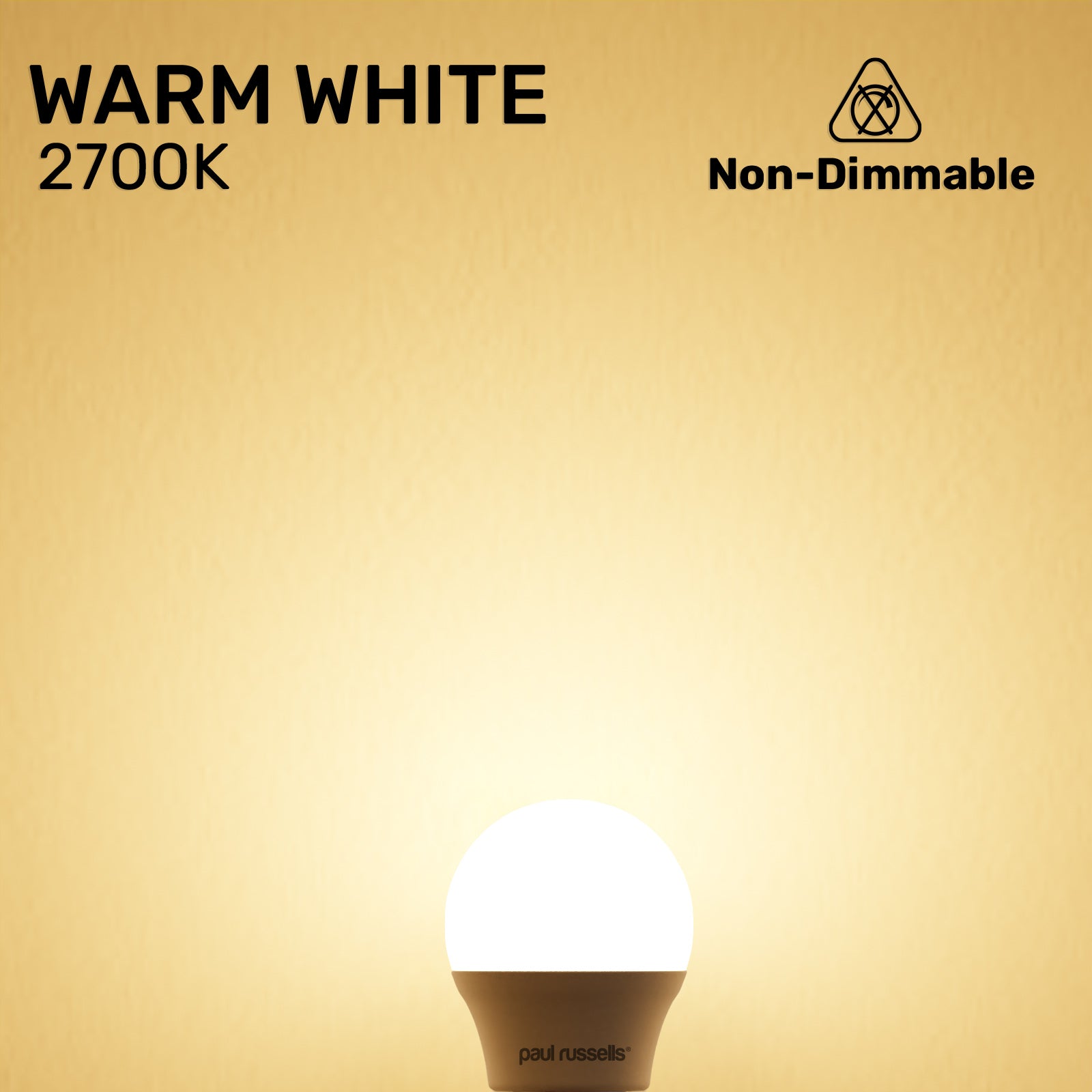 LED Golf 4.9W (40w), ES/E27, 470 Lumens, Warm White(2700K), 240V