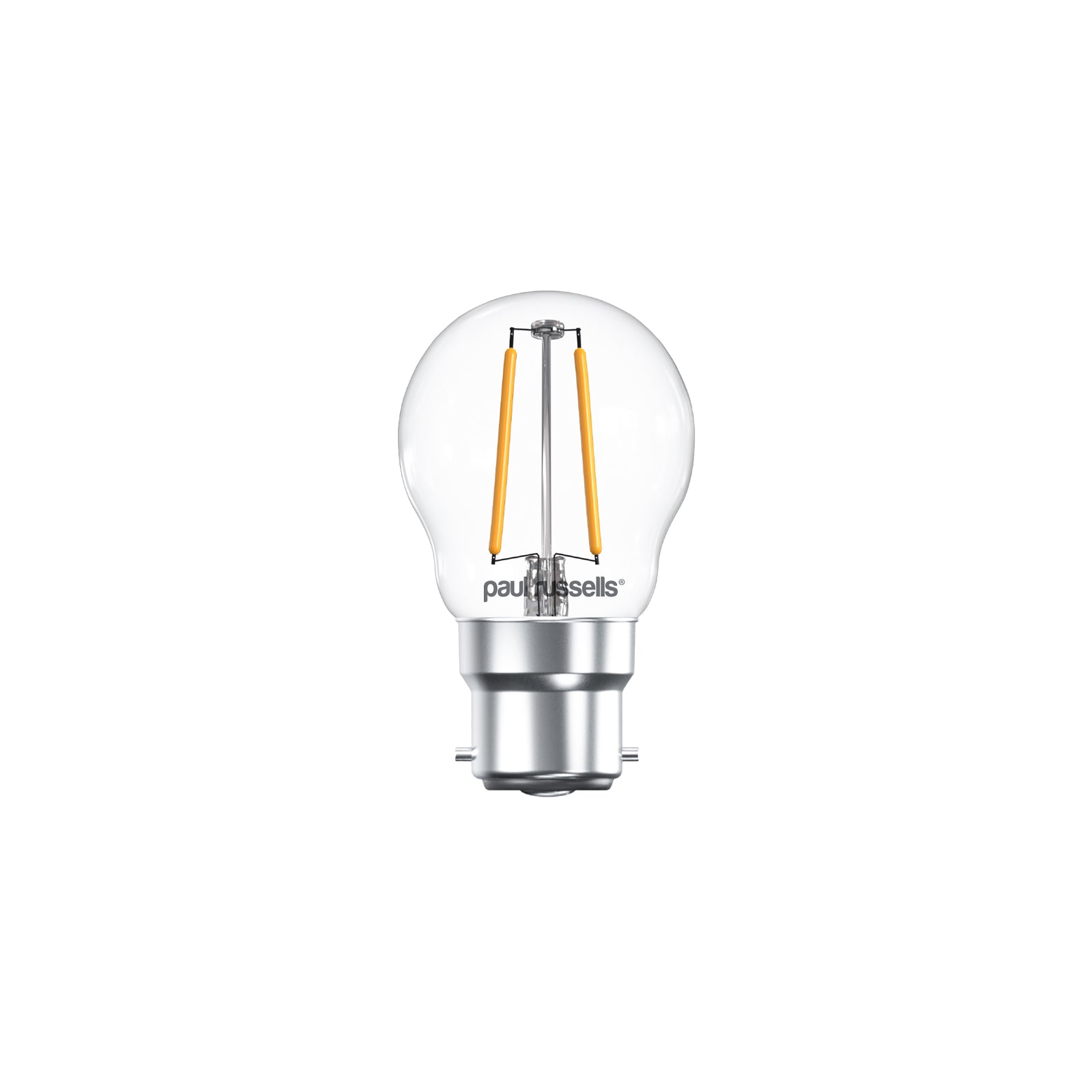 LED Filament Golf 2.5W (25w), BC/B22, 250 Lumens, Warm White(2700K), 240V