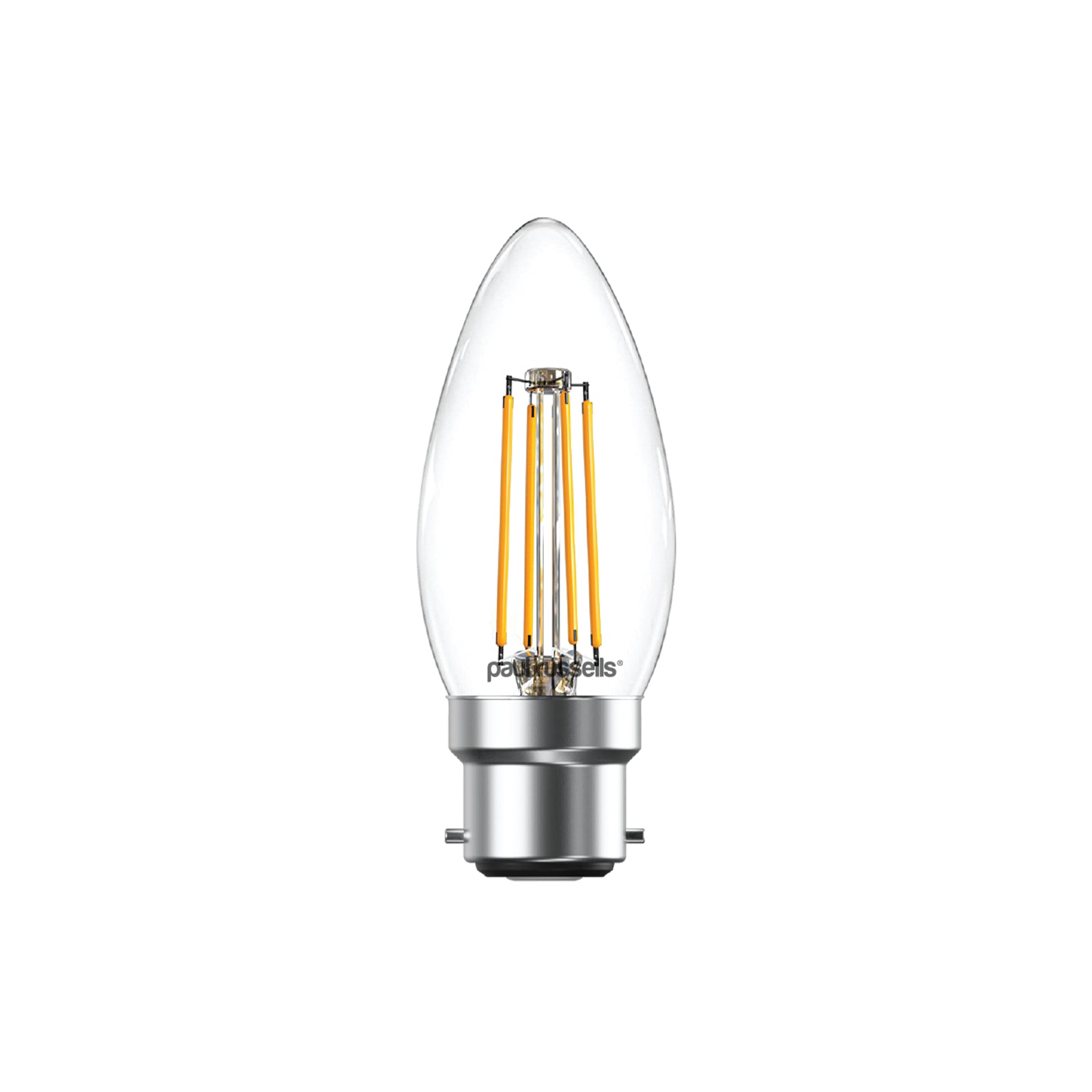 LED Filament Candle 4.5W (40w), BC/B22, 470 Lumens, Warm White(2700K), 240V