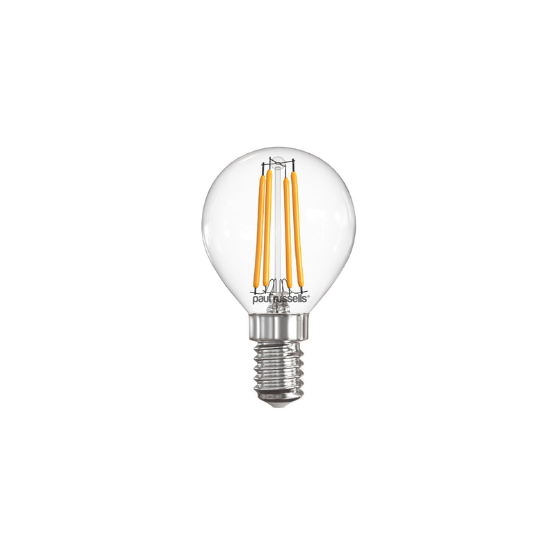 4.5W LED Filament, Golf, E14, 470lm, Non-Dim, 2700K