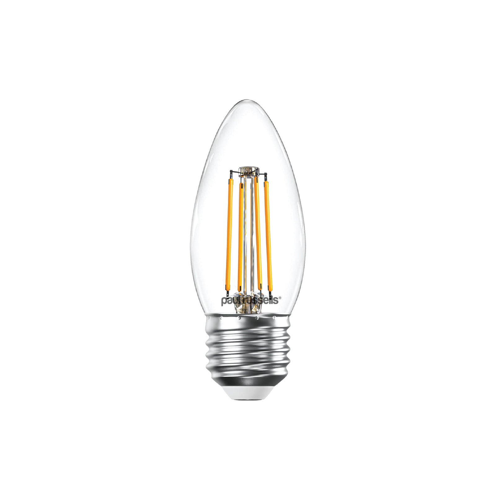 LED Filament Candle 4.5W (40w), ES/E27, 470 Lumens, Warm White(2700K), 240V