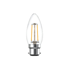 2.5W LED Filament, Candle, B22, 250lm, Non-Dim, 2700K 