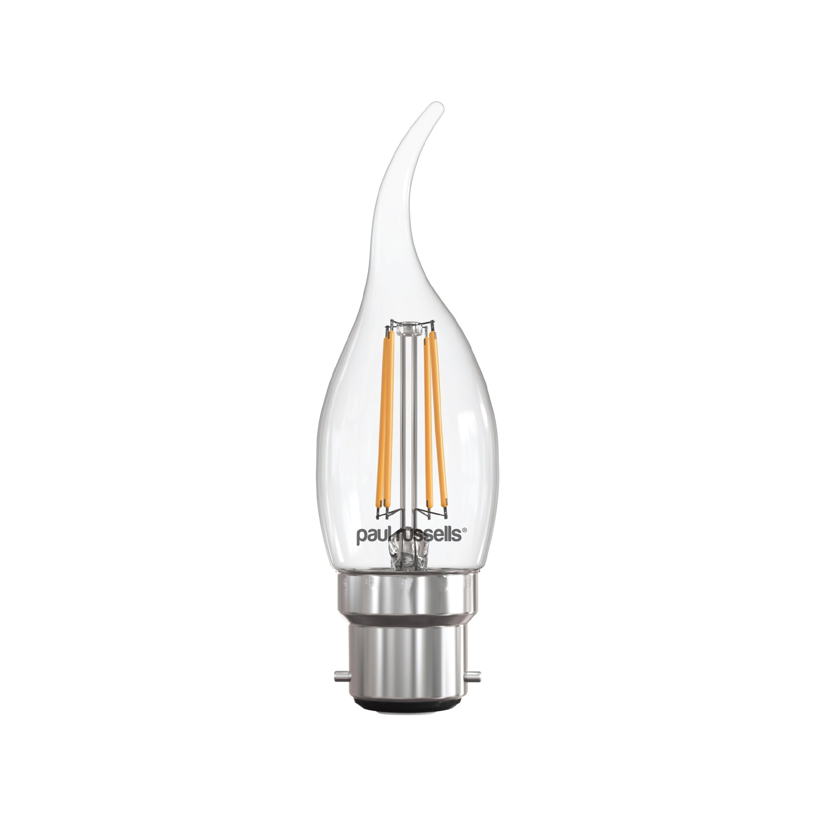 LED Filament Flame 4.5W (40w), BC/B22, 470 Lumens, Warm White(2700K), 240V