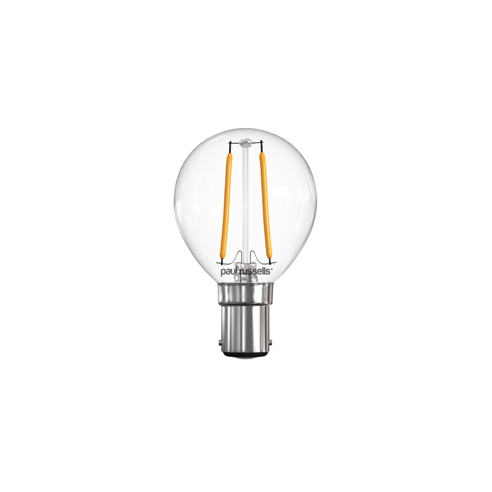 LED Filament Golf 2.5W (25w), SBC/B15, 250 Lumens, Warm White(2700K), 240V