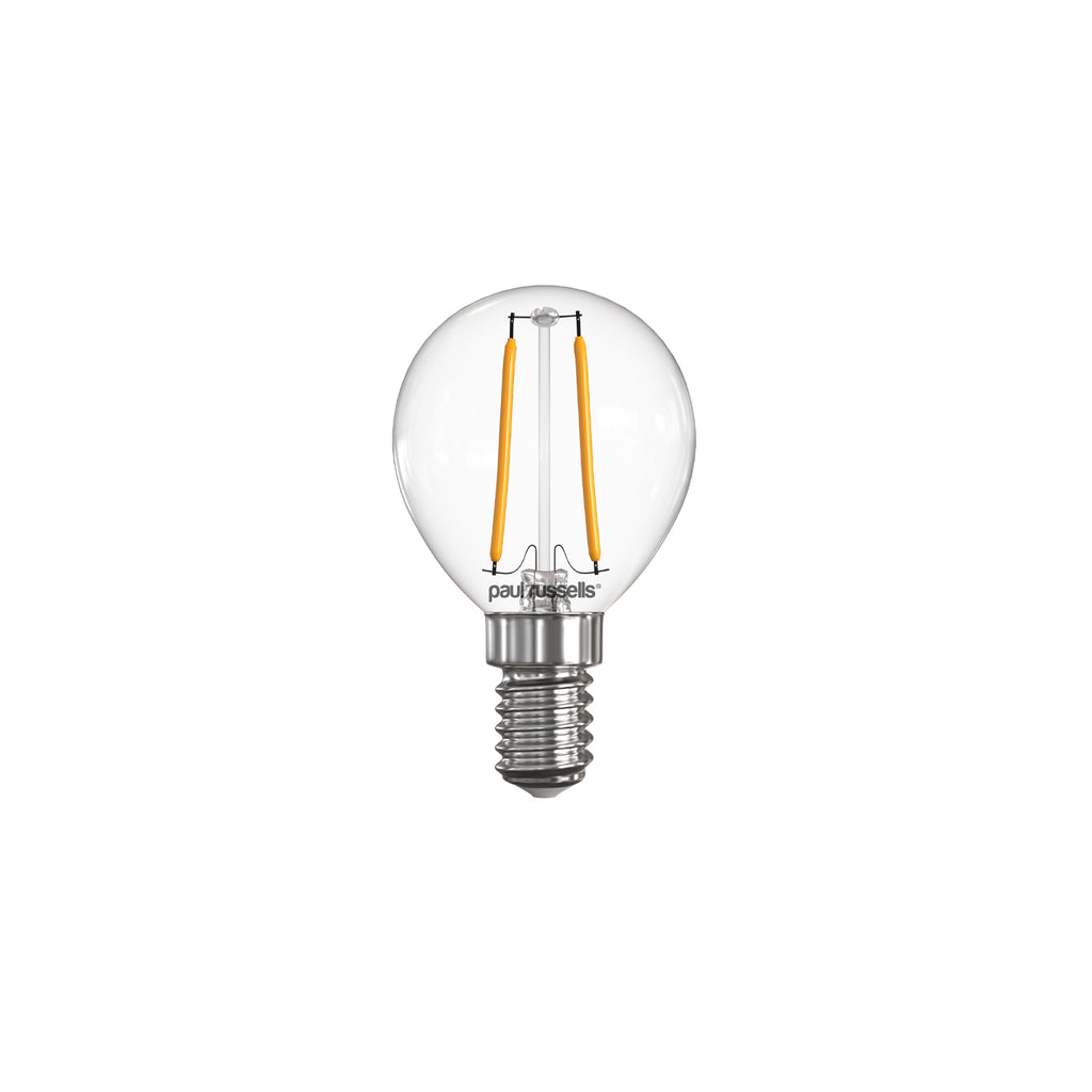 2.5W LED Filament, Golf, E14, 250lm, Non-Dim, 2700K