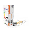 4.5W LED Filament, Candle, E27, 470lm, Non-Dim, 2700K3