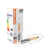 4.5W LED Filament, Candle, B15, 470lm, Non-Dim, 2700K3