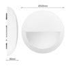 3CCT Bulkhead Bezel, Eyelid White, IP65, B3 SERIES4