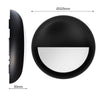 3CCT Bulkhead Bezel, Eyelid Black, IP65, B3 SERIES4