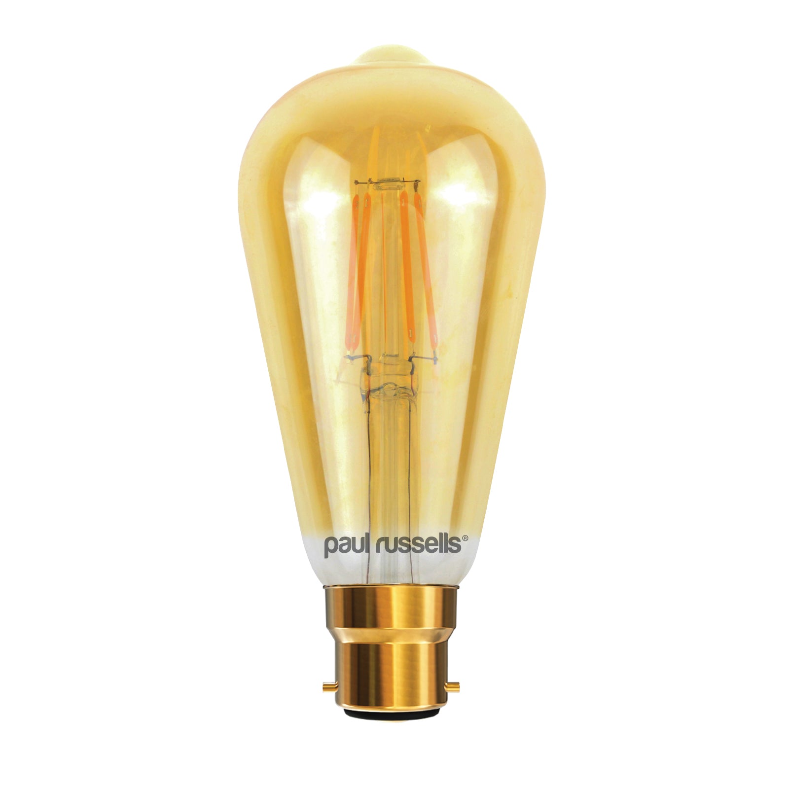 LED Filament ST64 4.5W (35w), BC/B22, 400 Lumens, Extra Warm White(2200K), 240V