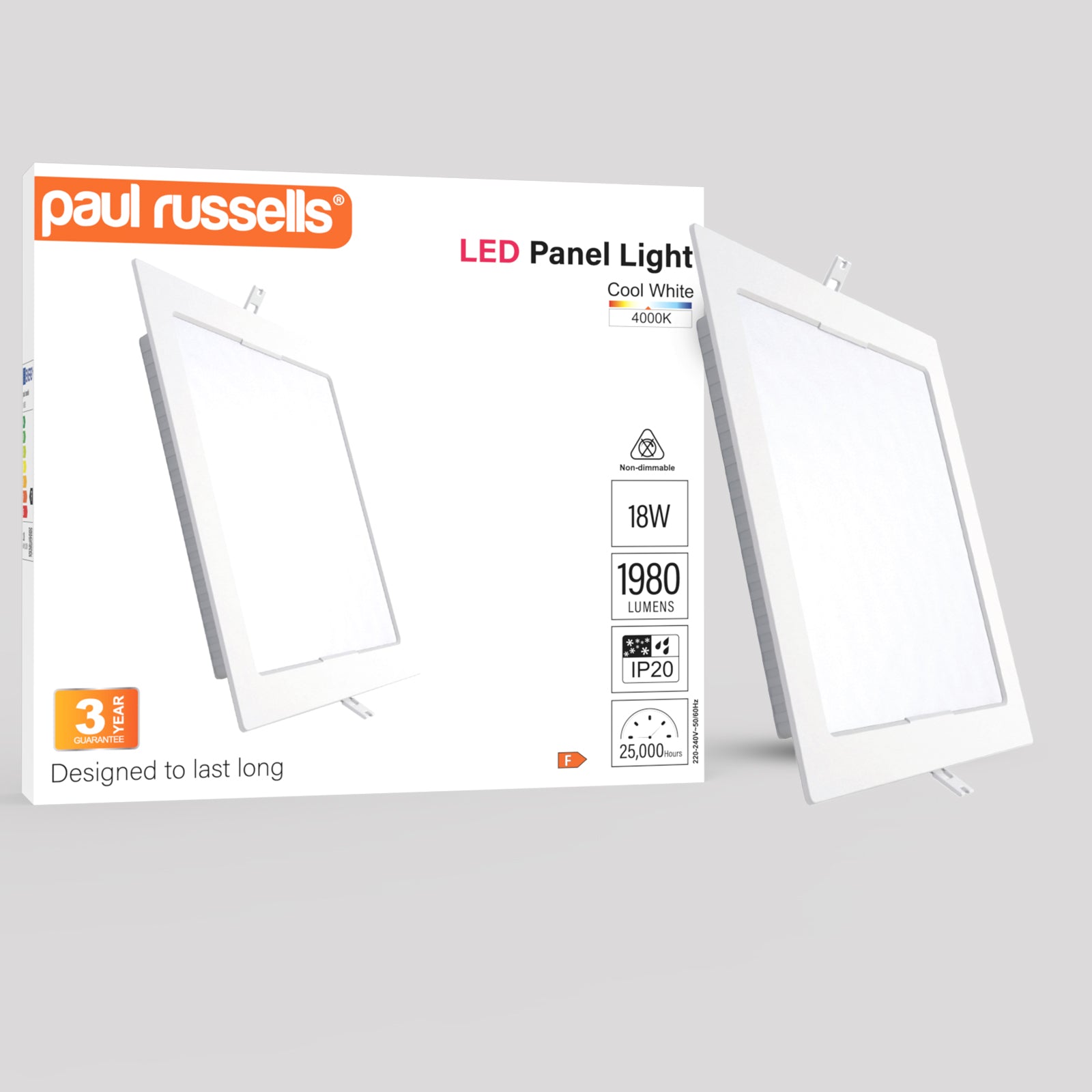 LED Square Panel 18W Cool White Ultra Slim Ceiling Light Bulbs