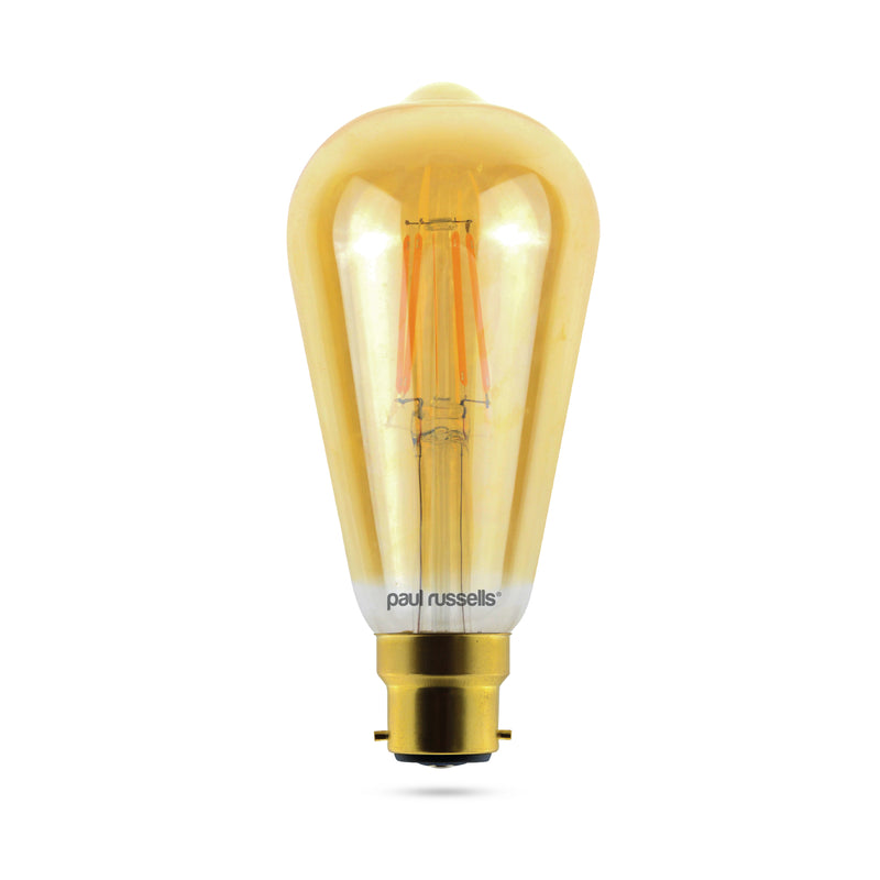 7W LED Filament,ST64, B22, 725lm, Dim, 2200K