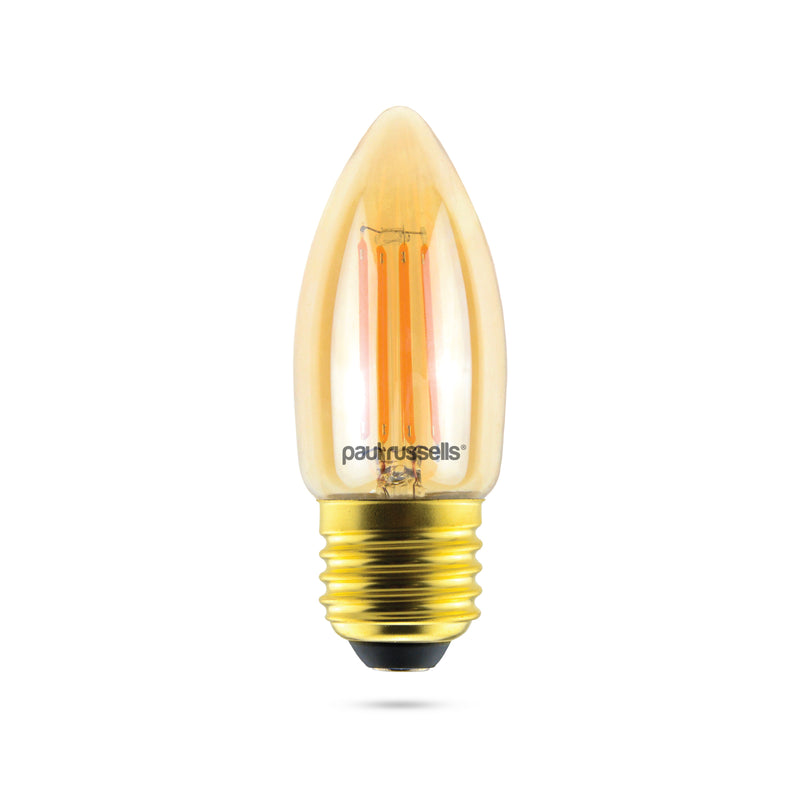 4.5W LED Filament, Candle, E27, 423lm, Dim, 2200K