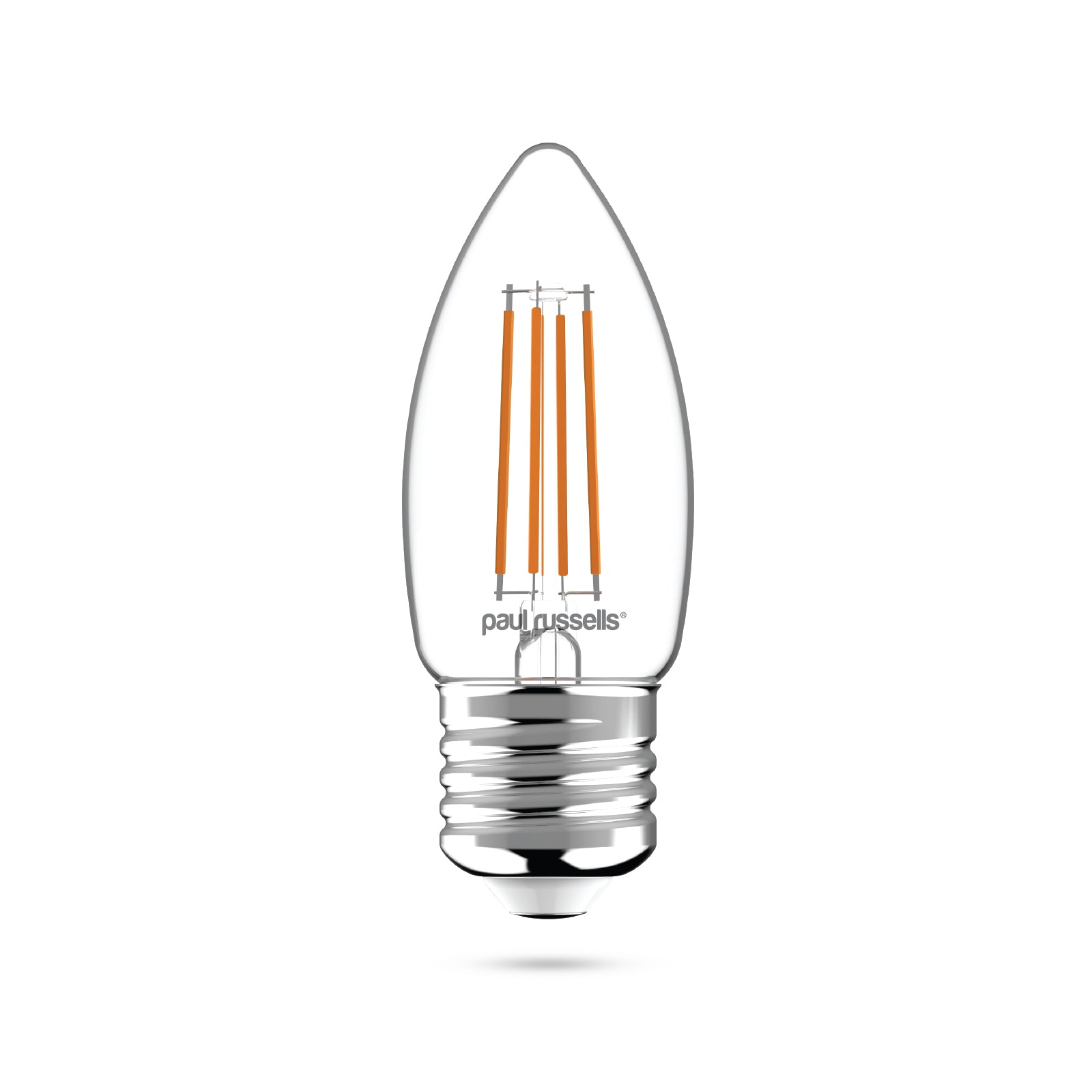 LED Dimmable Filament Candle 4.5W (40w), ES/E27, 423 Lumens, Warm White(2700K), 240V