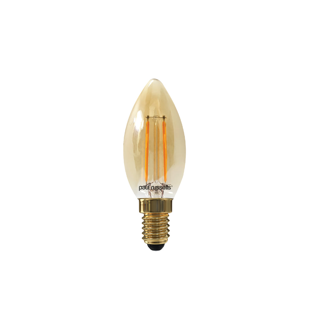 2.5W LED Filament, Candle, 200lm, E14, Non-Dim, 2200K