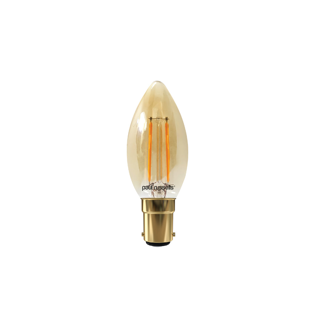 2.5W LED Filament, Candle, B15, 200lm, Non-Dim, 2200K
