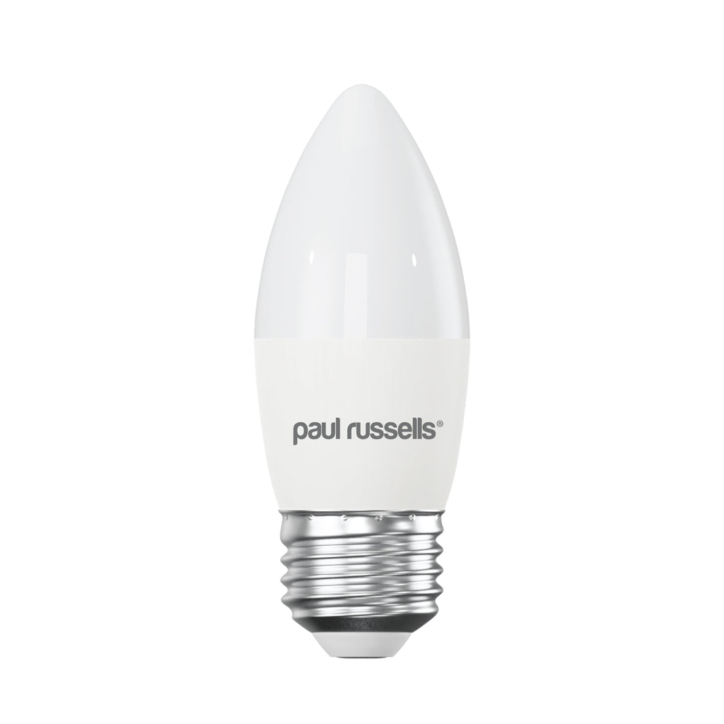 4.9W LED Candle, E27, 470lm, Non-Dim, 2700K